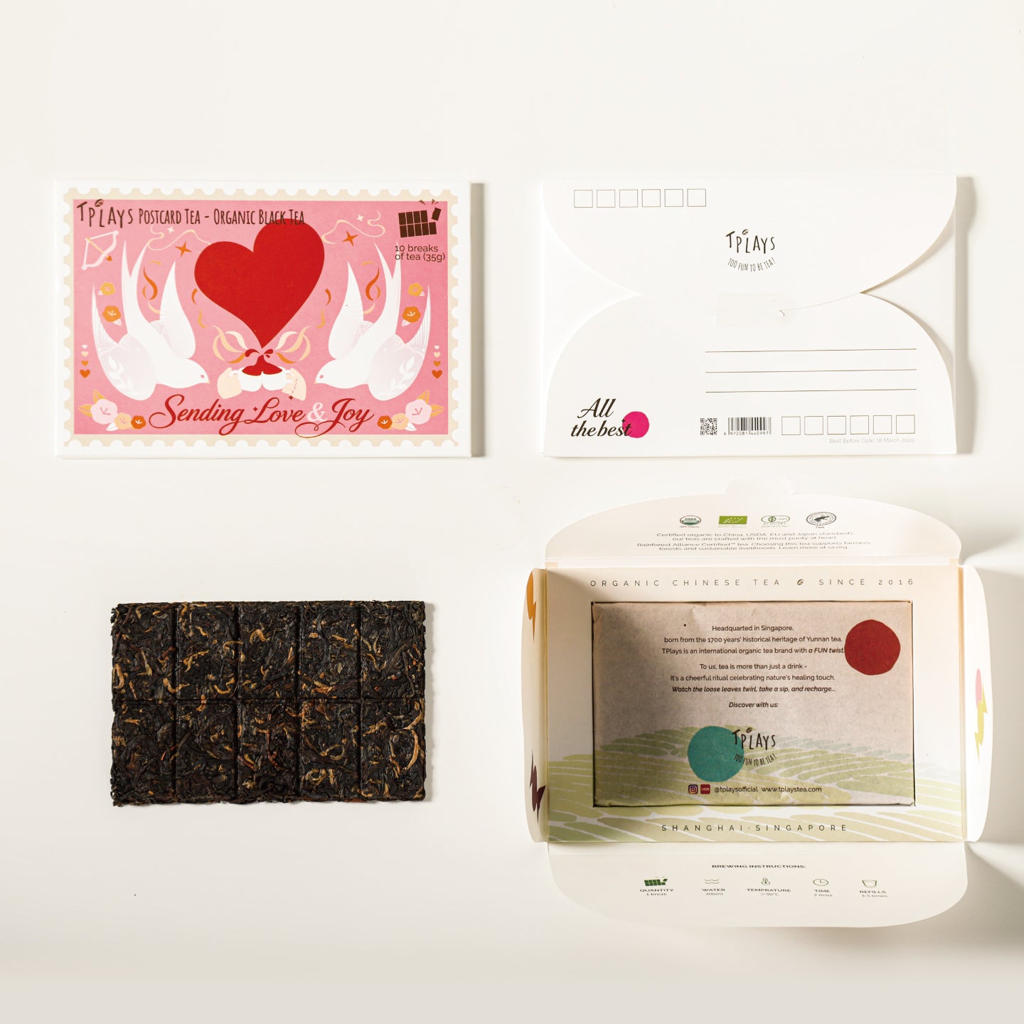 Buy 2 Get 1 FREE | 3 Assorted Tea Postcard Tea for Friends & Family
