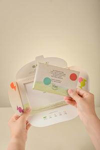Unwrap to brew: open the pack to reveal the chocolate-style pressed tea bar.